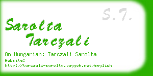 sarolta tarczali business card